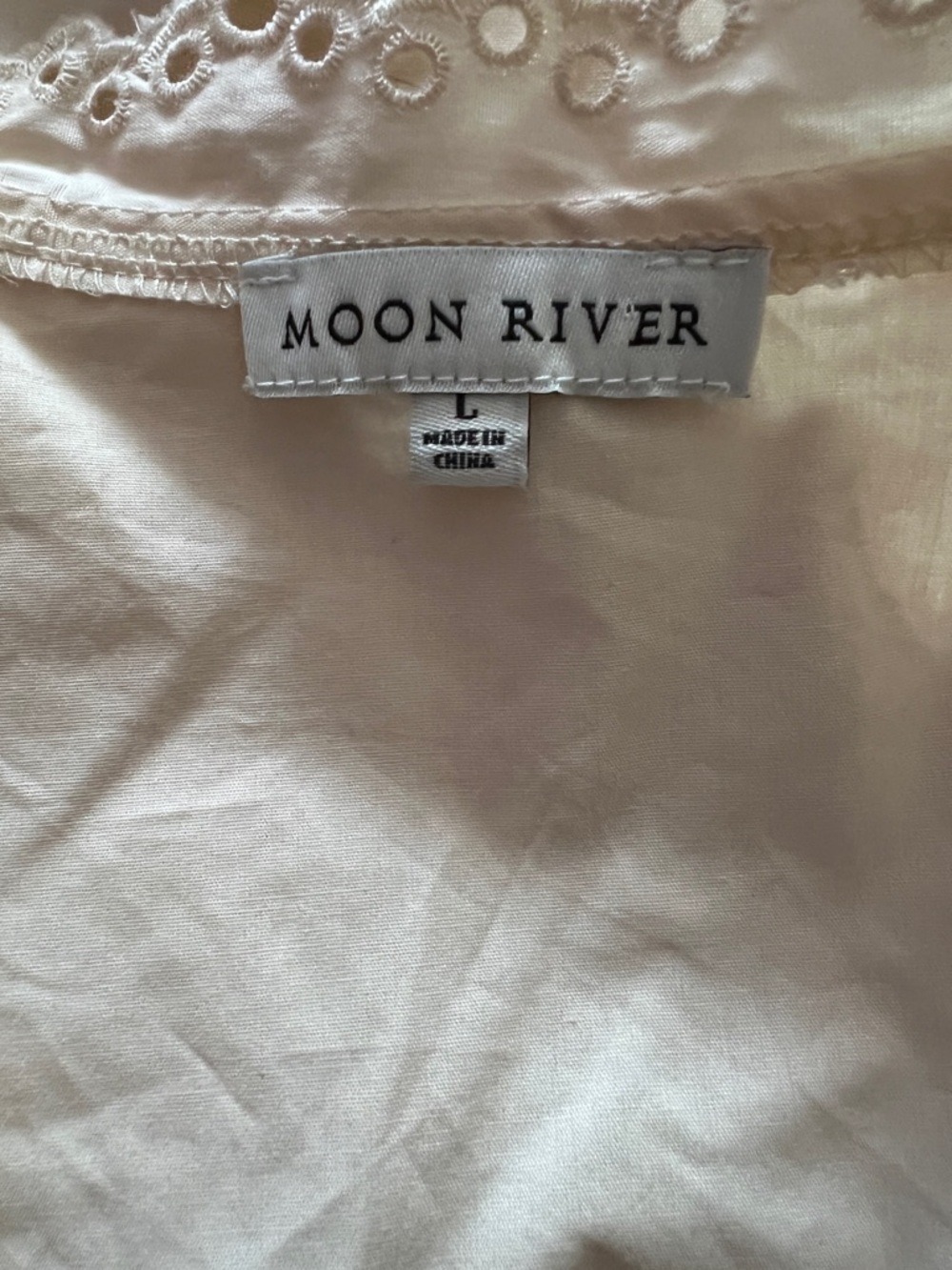 Moon River Cream Embroidered Midi Skirt & Top Set - Floral Detail - Picture 3 of 14